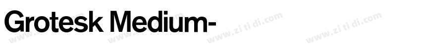 Grotesk Medium字体转换